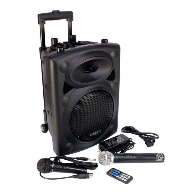 Ibiza Sound PORT12-MKII VHF Portable PA System Battery Speaker inc Wireless  Mic