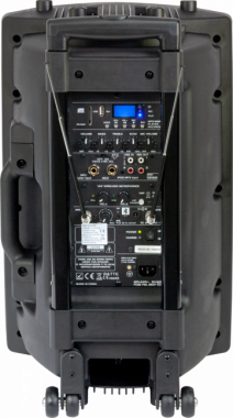 VUOKRA Ibiza Sound PORT-12 Kannettava akkukäyttöinen 700W kaiutin+ 2x langatonta mikkiä 