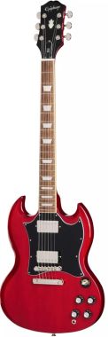 Epiphone SG Standard Cherry -sähkökitara edestä kuvattuna