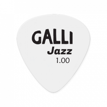 Galli J13W Jazz White Celluloid plektra  1,00 mm