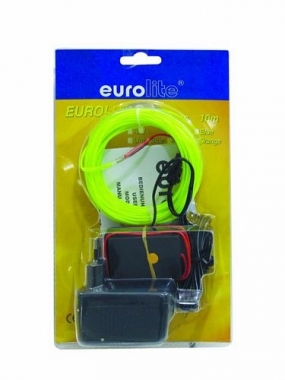 EUROLITE, EL wire 2mm, 10m, keltainen valokaapeli